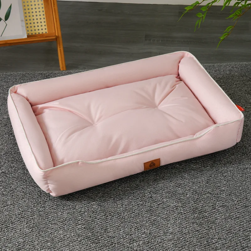 Elastic Large Dog Sleeping Bed Mat Comfortable Thickened Square Medium Dog Bed Soft Bite-resistant Puppy Sofa Mat