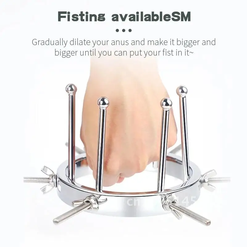 SM Extreme Metal Anal Dilator Stainless Steel Vaginal Extender Equipment Masturbator Labia Medical Plug Adult Sex Speculum Toys