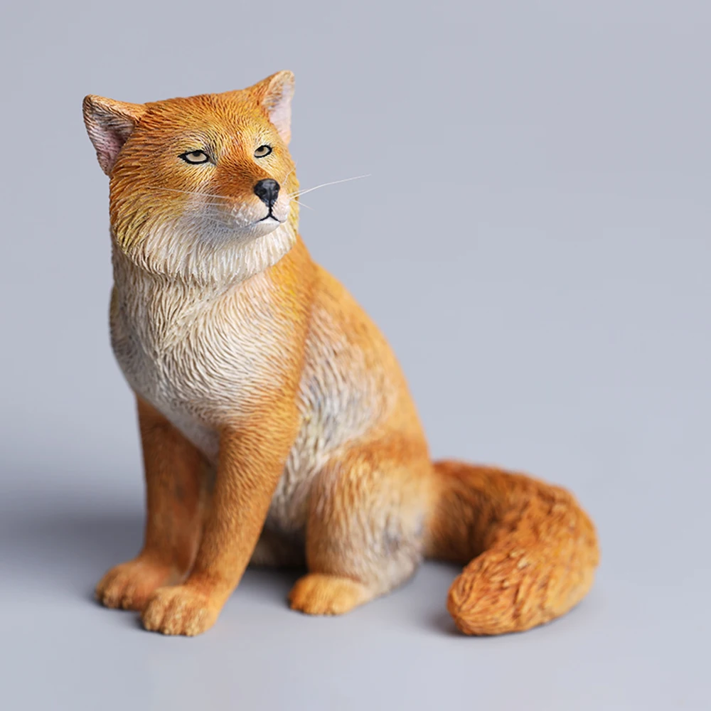 JXK Maßstab 1:12 Tibetischer Fuchs Simulation Harz Tier Ornament Modell Actionfiguren Desktop Dekoration Geschenk Sammeln – Detail 16