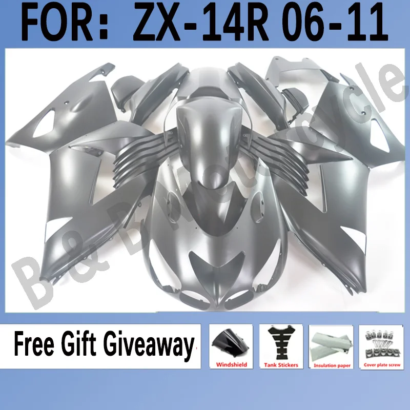 

Обтекатели для кузова мотоцикла из АБС-пластика для Kawasaki ZX14R 06 07 08 09 10 11 ZZ-R1400 2006 2009 2011 комплект обтекателей матовый черный