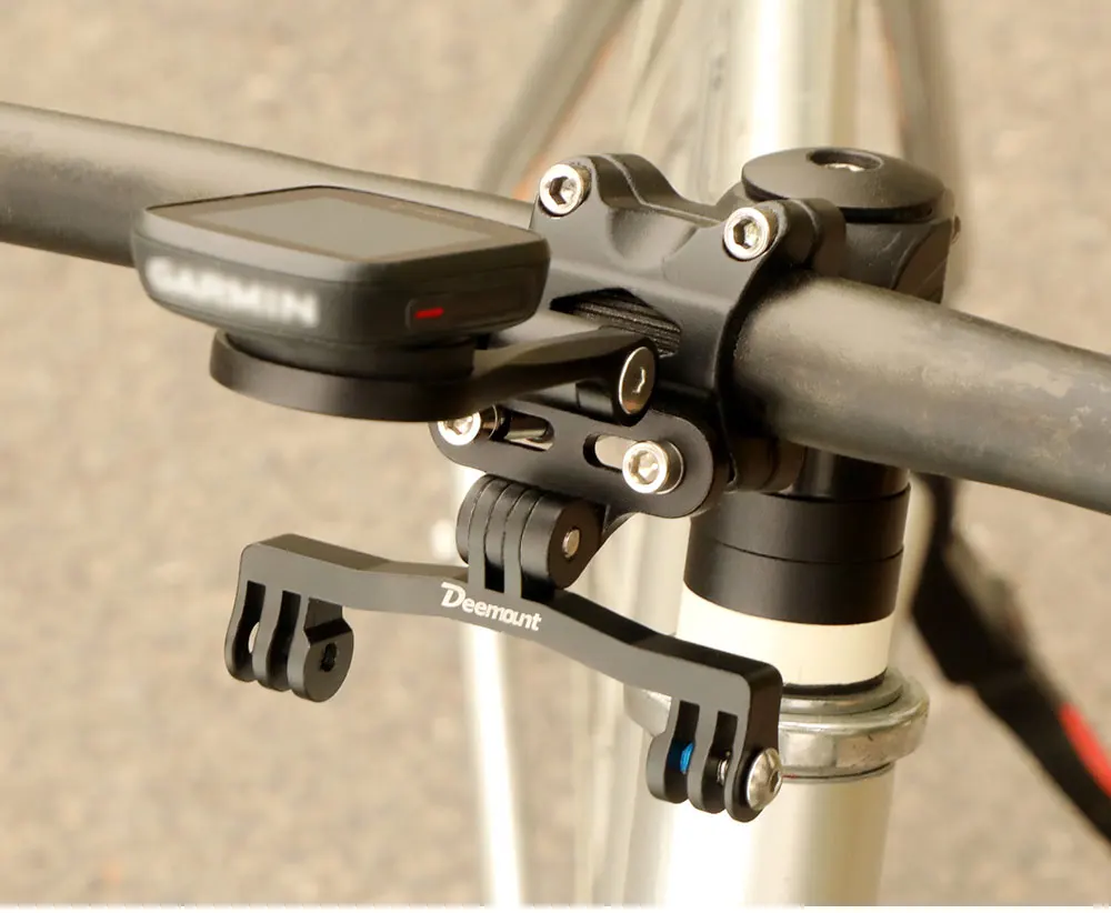 Deemount Fahrradcomputerständer für Garmin/Bryton/CATEYE MTB Rennrad Vorbau Front Ends Scheinwerfer Durchmesser. 20–30 mm Taschenlampenhalterung – Detail 17