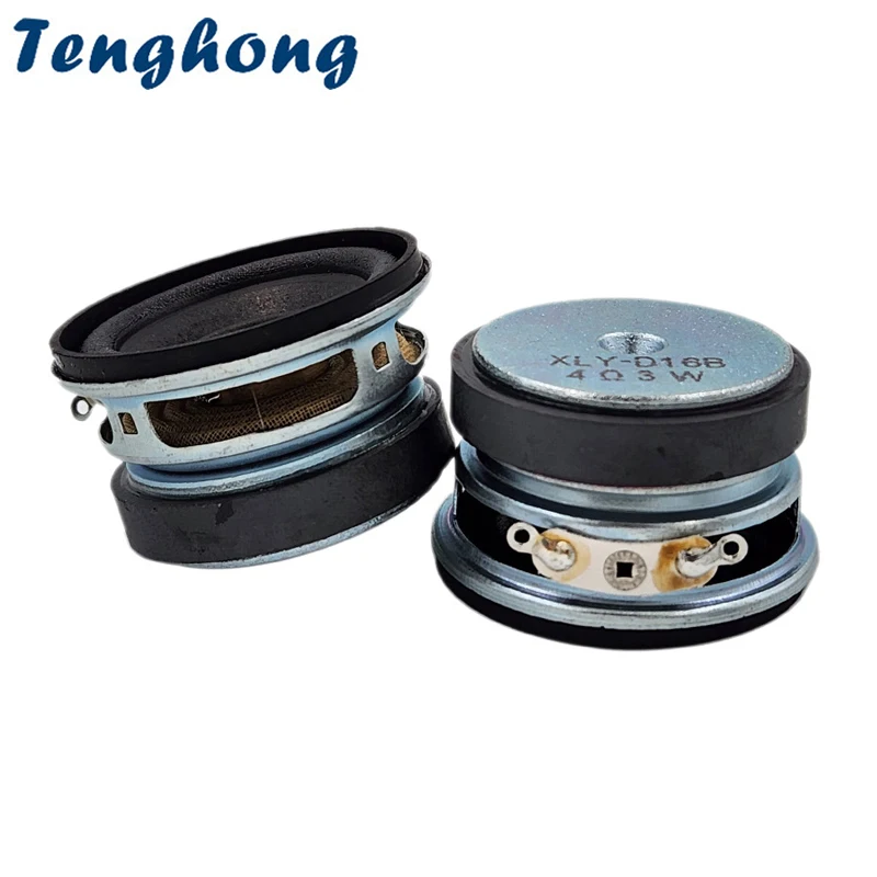 Tenghong 2pcs 40MM 4 Ohm 3W Audio Medium Treble Speaker Unit Cloth Edge Buddha Broadcasting Machine Home Theater Loudspeaker DIY