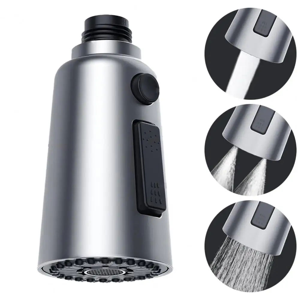 Kitchen Sink Faucet with 3 Flow Modes Durable Abs Nozzle Sink Faucet Extender Kit with 3 Flow Function for Us for Quick