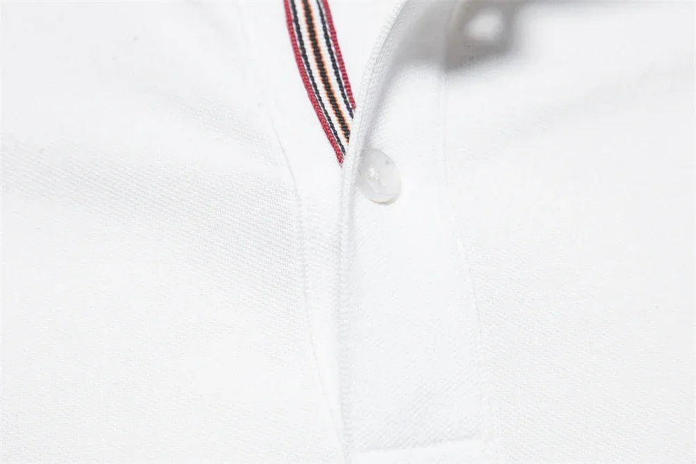 Men’s short sleeve embroidered polo shirt lifestyle image