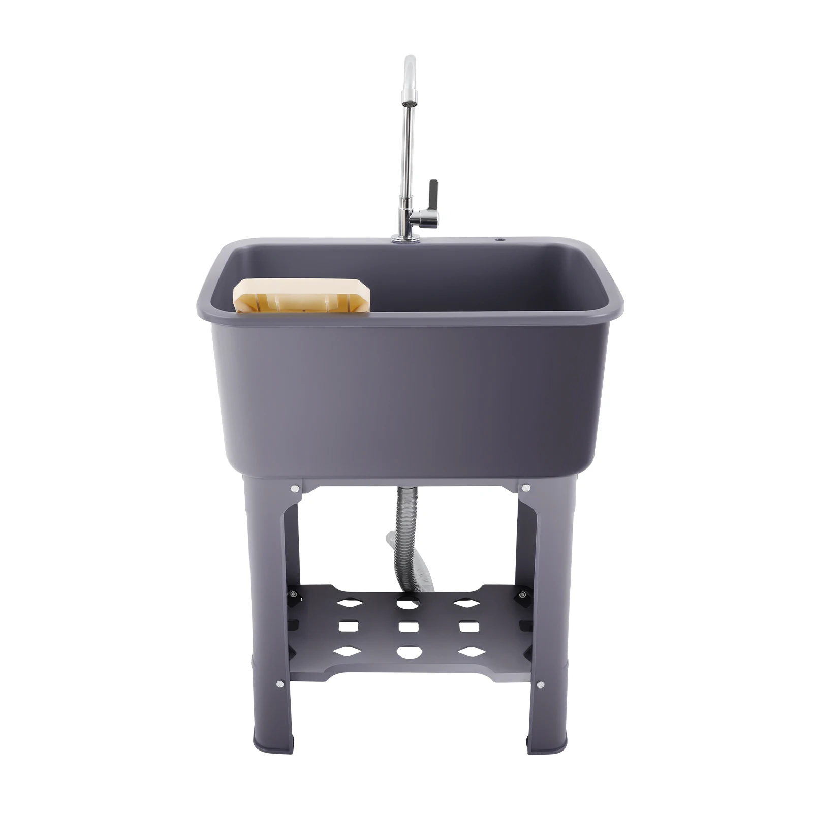 Treviso ランドリータブ/ユーティリティシンク蛇口 ねじ式注ぎ口付き Pacific Bay ? デュアルレバー制御 ? 2019モデル シルバ Bietor ユーティリティランドリーシンク蛇口、ランドリータブ蛇口