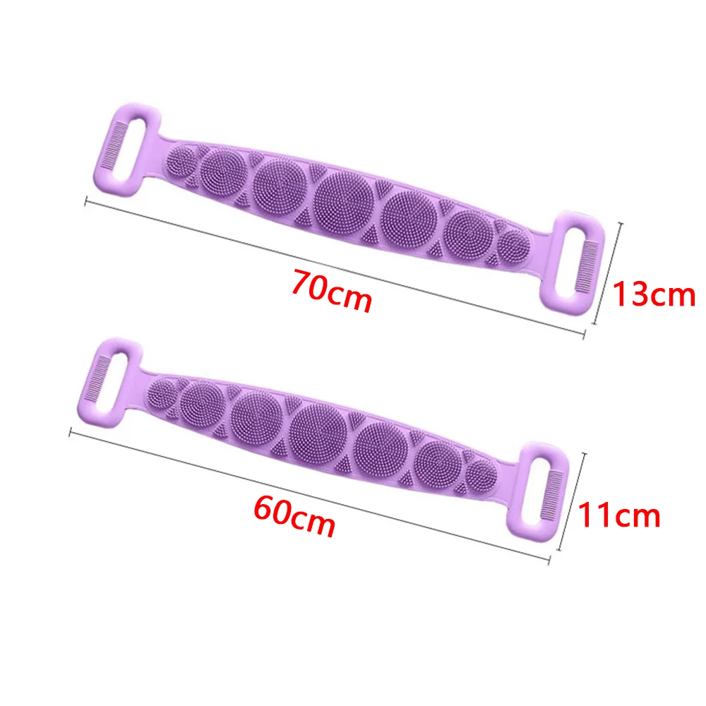 Bath exfoliating brush Body Sponge Silicone Brush Bath Towel Bath Gel Cleansing Skin Brush Massage Shower Extended Scrubber