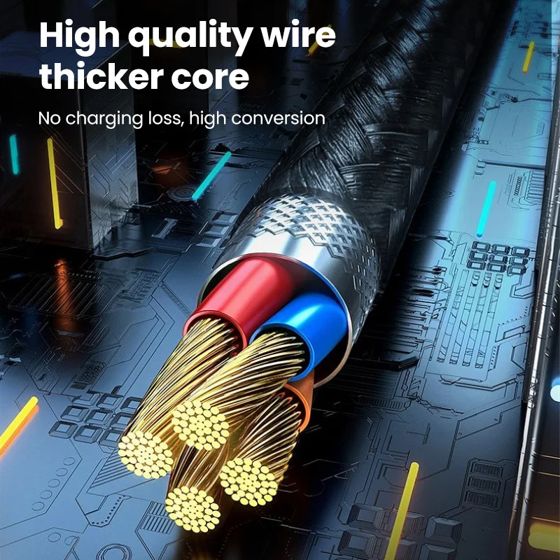 High-Speed 66W USB-C Fast Charging Cable - Short Length
