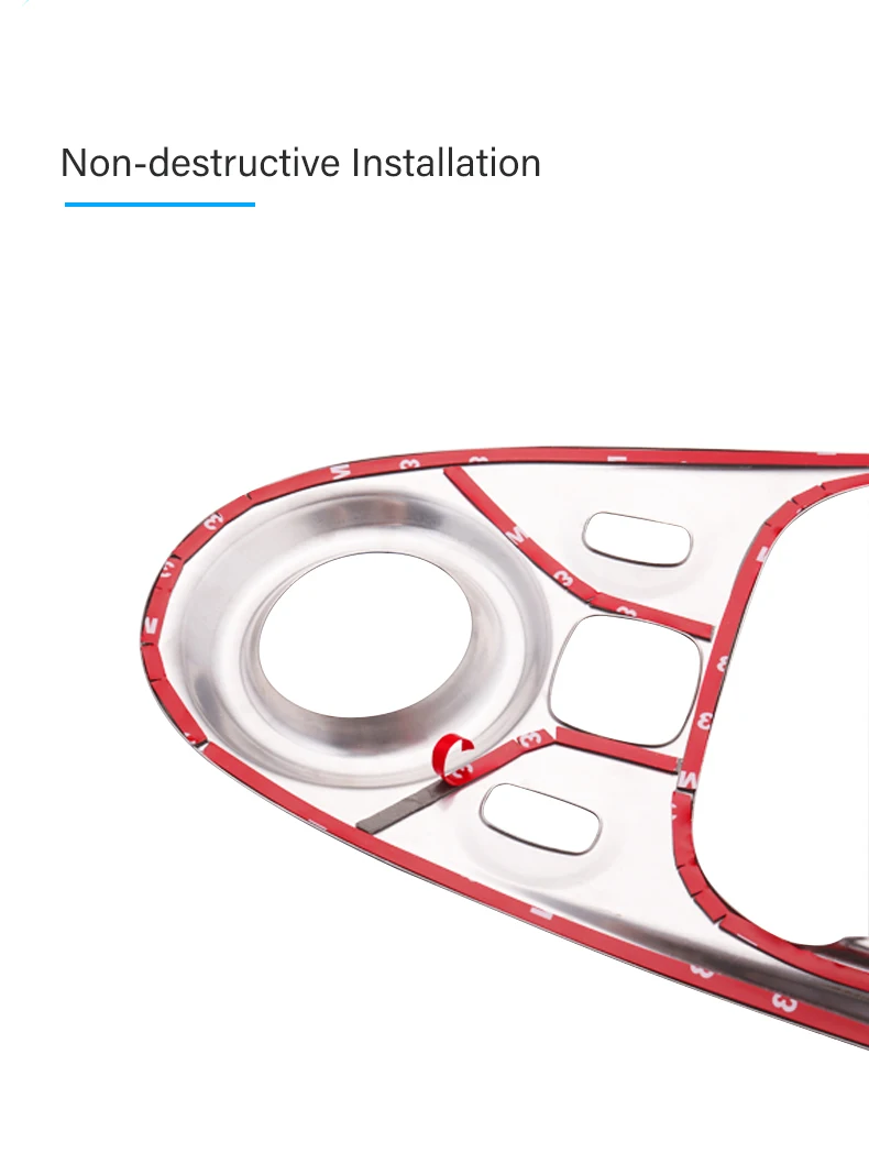 Auto Zentrale Bedienfeld Abdeckung Getriebe Shift Box Trim Aufkleber Styling Zubehör Für Smart 453 Fortwo Forfour 2015-2020 – Detail 11