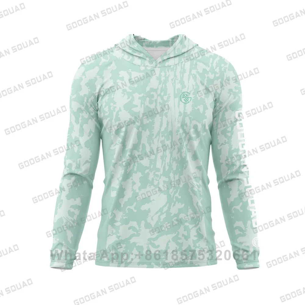 Googan Squad Men's Upf 50+ Sun Protection Hoodie Shirt Long Sleeve Spf Fishing Outdoor Uv Hiking Shirts Lightweight.