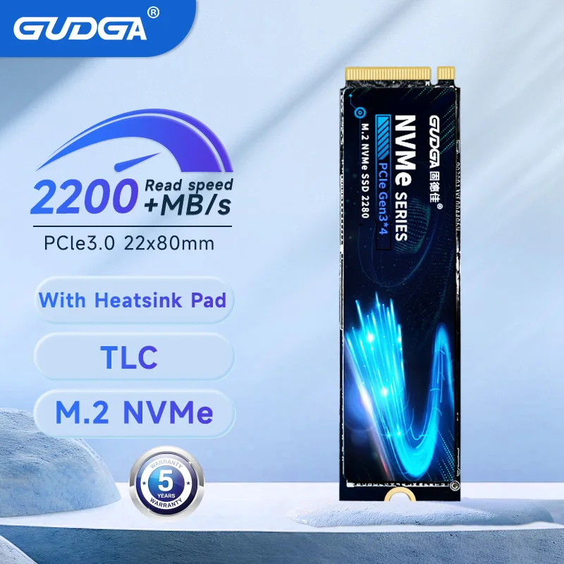 

GUDGA SSD M2 NVME 128gb 256gb 512gb 1TB PCIe Gen3*4 Solid State Drive 2280 Internal Hard Disk HDD For Laptop Desktop Computer