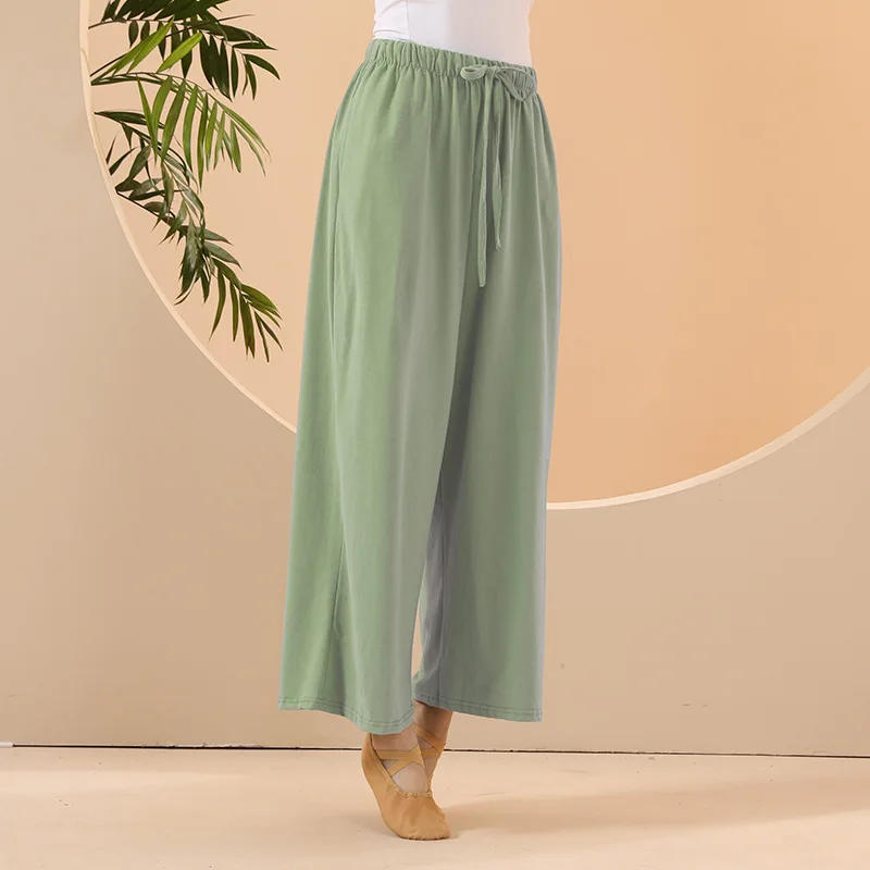 Women Summer Straight Pants Classical Dance Trousers Casual Loose Wide Leg Pants Practice Dance Pants Modern Dancing Costumes