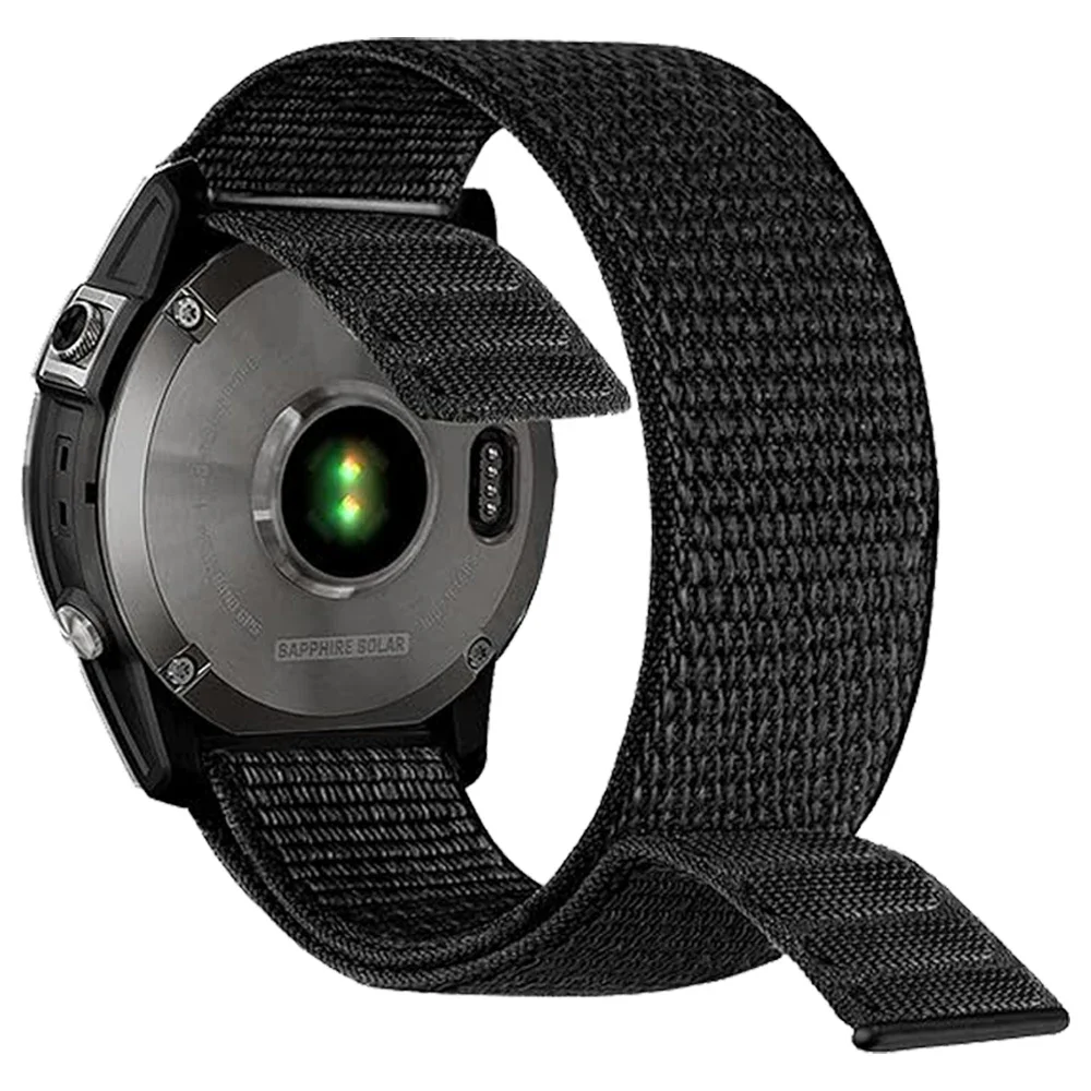 Woven Nylon Quick Fit Hook & Loop Sport Watch Band Strap