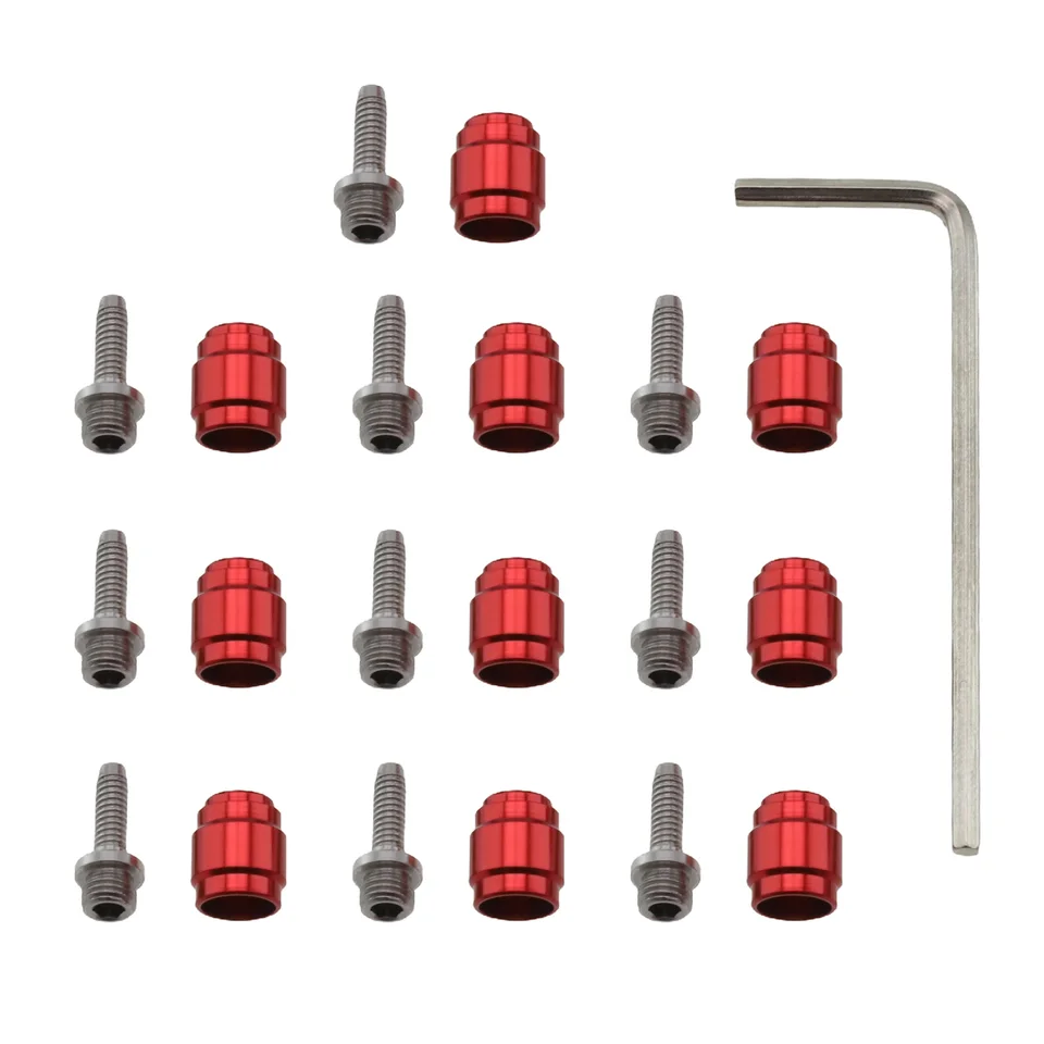 Kit Riparazione Freno A Disco Idraulico Bici - 5 Olive E 5 Inserti In Acciaio + Chiave, Per Sram Avid System - copertina