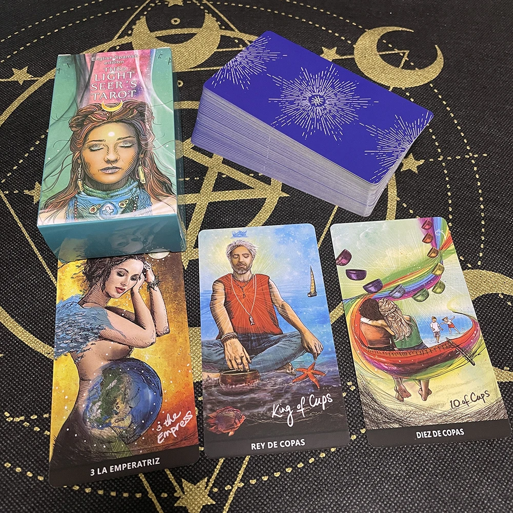 TarotCardsinSpanishDivinationDeckforBeginnerswithEnglishGuide