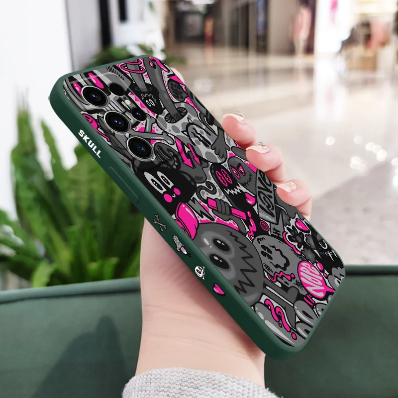 Rose Skull Design Phone Case Cover