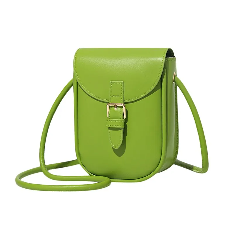 Luxury 2023 Brand Small PU Leather Colorful Crossbody Bag for Woman