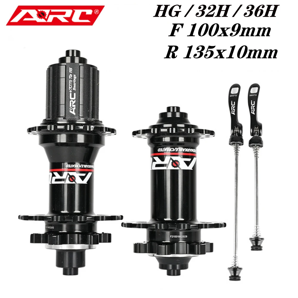 

ARC MT006 Bicycle Hubs 32/28/36 Holes Sealed Bearing MTB Mountain Bike Hub Quick Release QR 4 Bearing for 8 9 10 11 Speed Parts