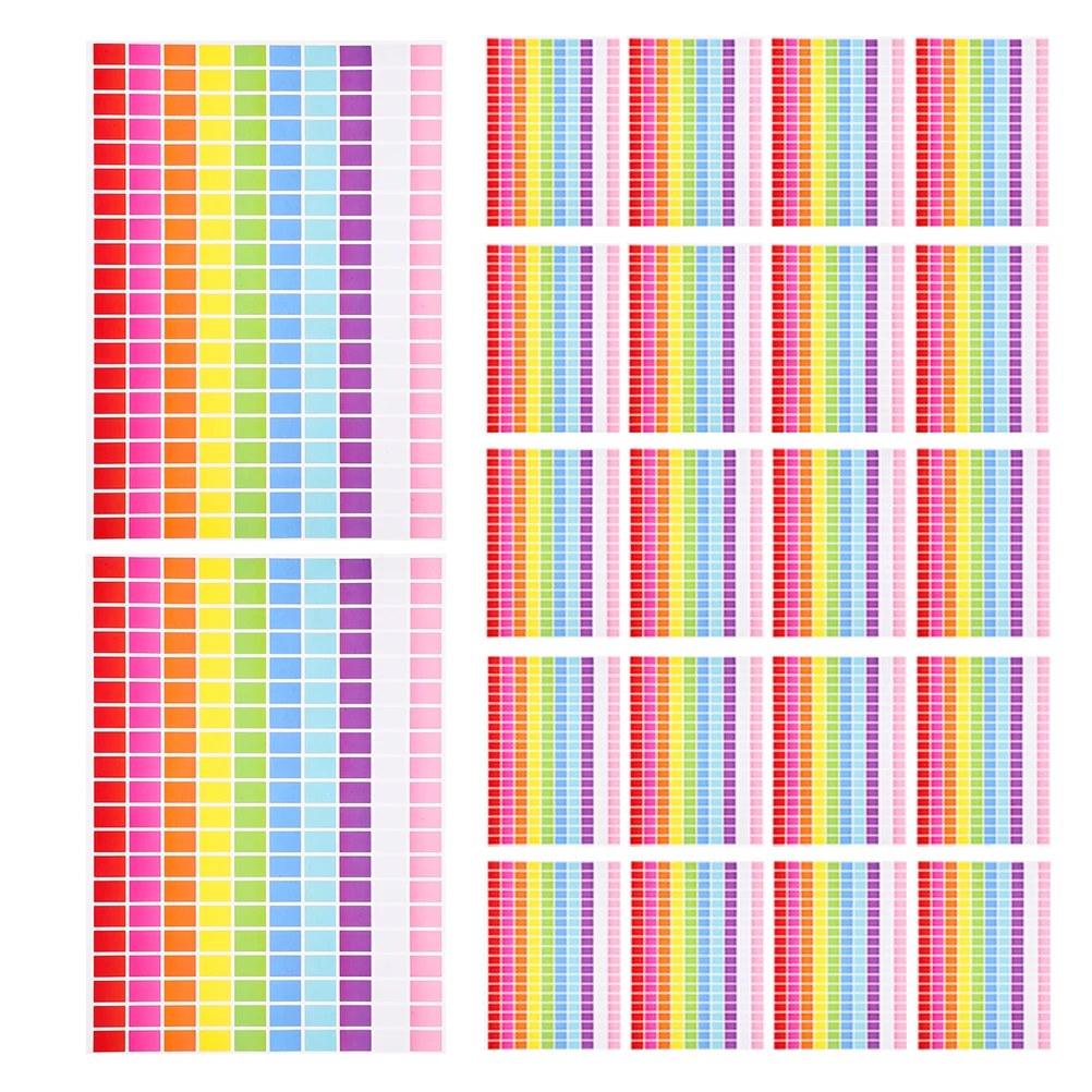25 Sheet Color Coding Labels Stickers Self Adhesive Colored Tags for Inventory File Classification Office School Arts Crafts