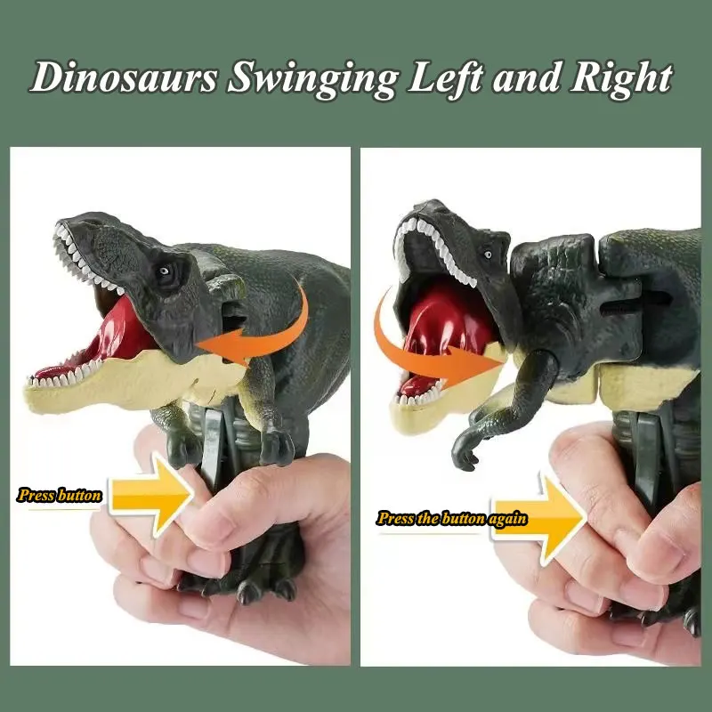 Pressing Dinosaurs Bites Trigger The T-Rex  Moving Dinosaur Puzzle Novel Children's Fun Toys Pop Up Novel Gift 4