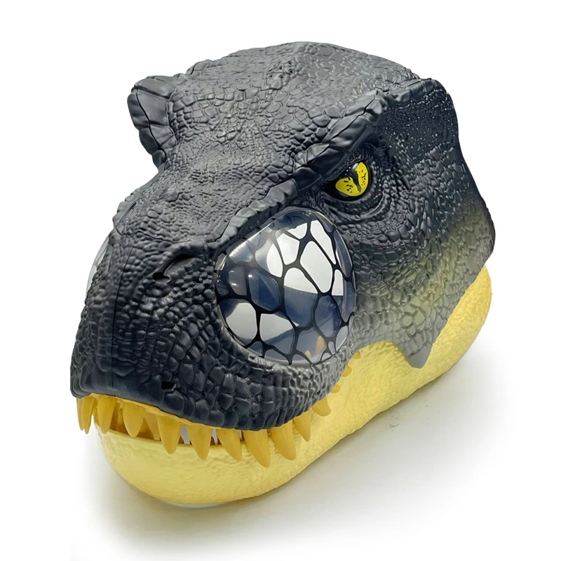 Jurassic Dinosaur Mask Voice Light Sound Effect Party Toy Role Playing Gift for Boys Girls Adults