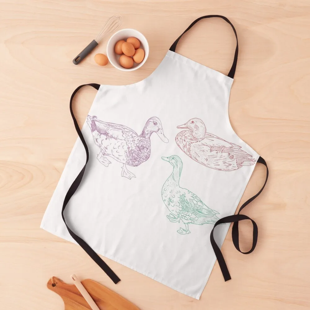 

Ducks and Geese (from Amherst) Apron painters Kitchen Accessories 2022 waiter Apron