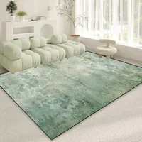 Light Luxury Green Decoration Rugs Living Room Abstract Carpets Home Sofa Area Foot Mat Washable Room Cloakroom Hallway Carpet 1