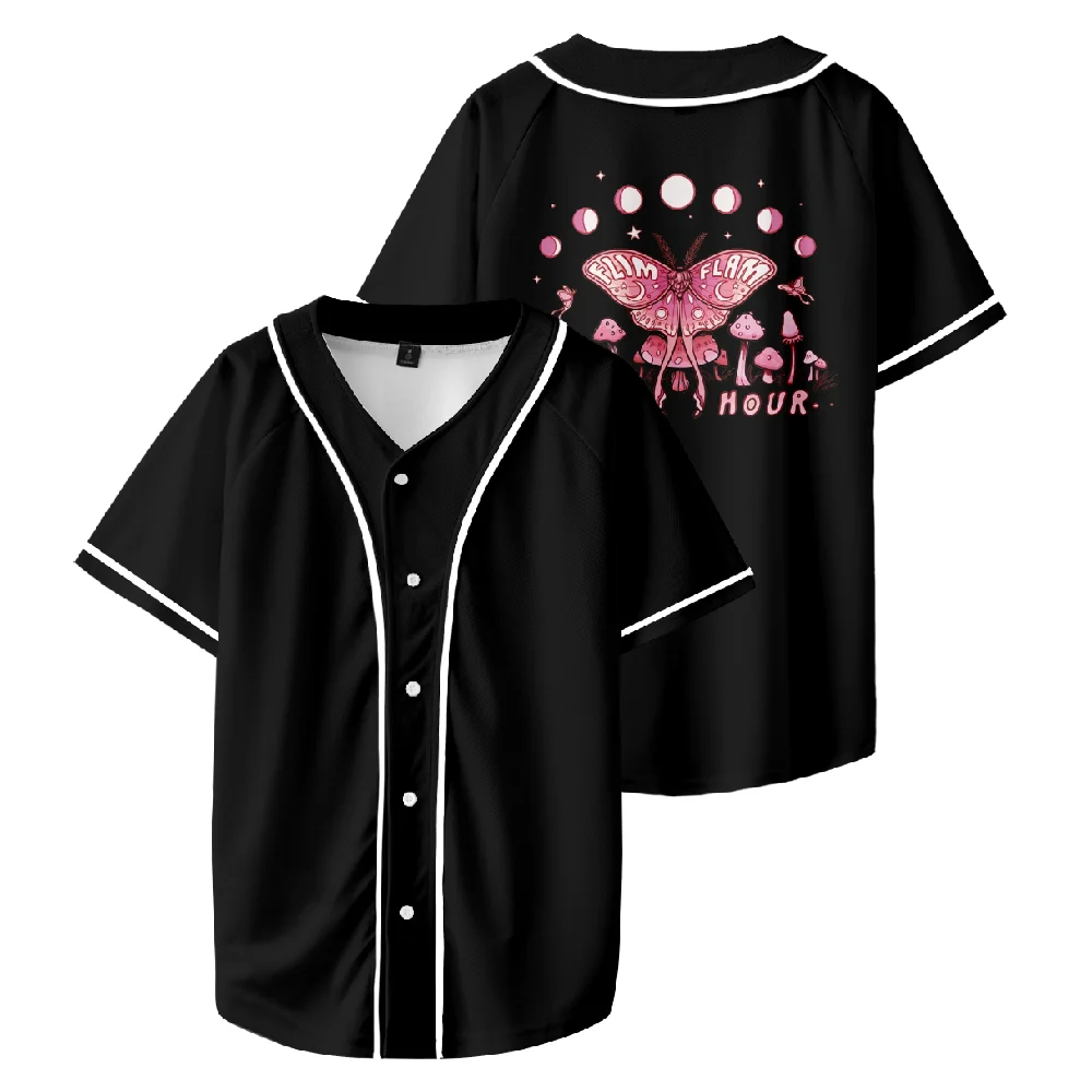 

Бейсбольная Футболка Flim Flam с фламинго, бейсбольная футболка унисекс с 3D принтом, футболка с коротким рукавом, Повседневная Уличная одежда