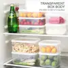 1/2/4PCS Fresh-keeping Boxes Set Refrigerator Sealed Container Food Storage Side Dish Box Microwave Heating Meat Special 6