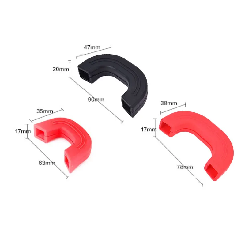 2 x Silicone Anti-Scald Pot Handle Protectors Non-Slip Pot Clip Sleeves Heat Resistant Oven Gloves Kitchen Gadgets pot handle cover pot handle holder pot clip
