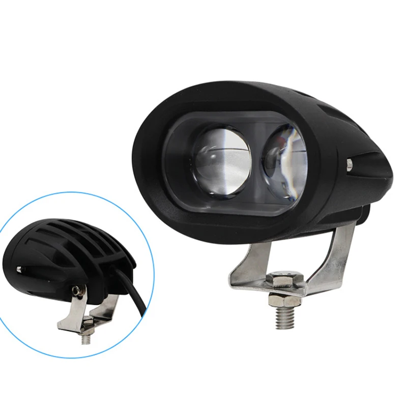 1 Piece Ellipse 20W LED Spot Light Forklift Truck Blue Warning Lamp Safety Working Light 10V~80V DC Forklift Led Warning