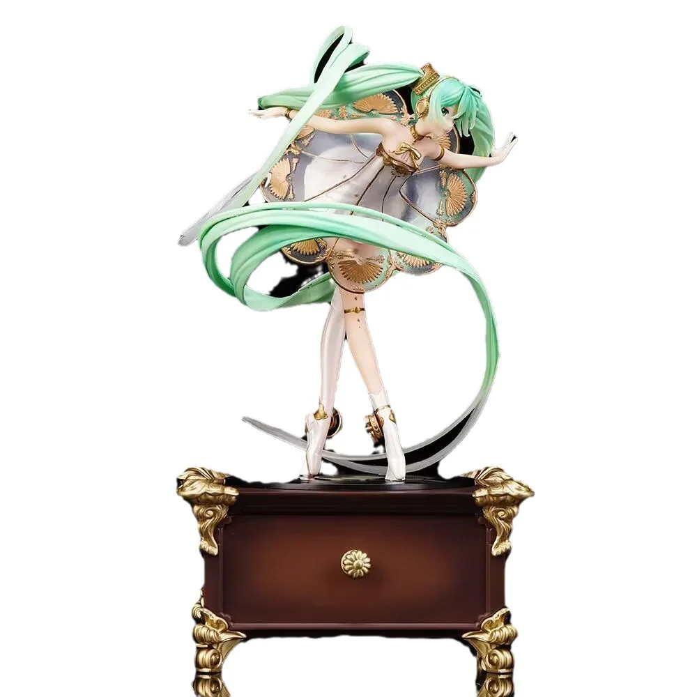 

Hatsune Miku 5th Anniversary Symphony Phonograph Miku Pvc Statue Model Collection Doll Decoration Toys Kids Gift
