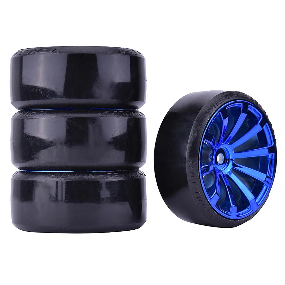 4PCS 1/10 RC Drift Cars Wheel Hub Hard Pattern Tyre for 1:10 HSP Redcat Wltoys WPL Tamiya Traxxas RC Drift Car Accessories Toys Sec2f35c10b254191bfba2c105d4e10b9s