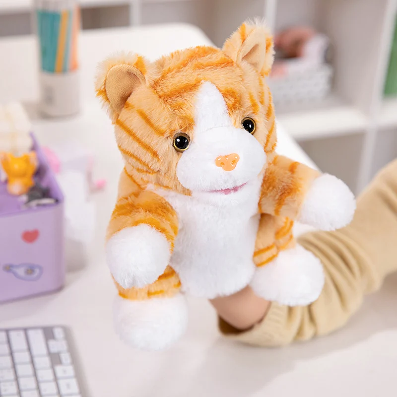 Animales de peluche de juguete, marioneta de mano para dedo, muñecas Kawaii, juguetes educativos para bebés, aprendizaje