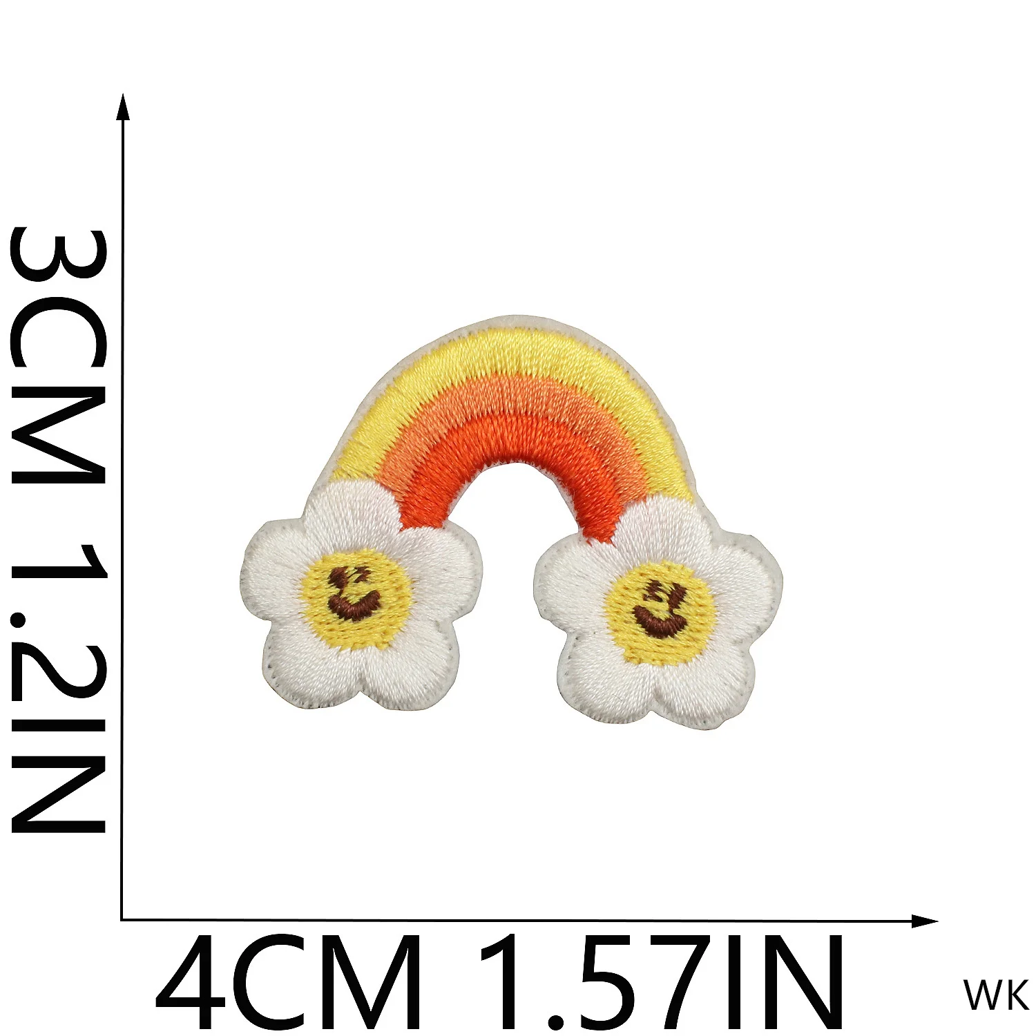 10 Pcs Panda Rainbow Football Embroidered Patches Iron Clothing Hat Bag Shoe Repair Material Phone Gift Box Decor DIY Accessory