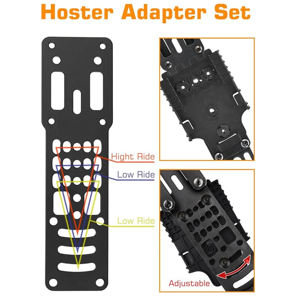 Taktischer Modularer Holster-Adapter mit QLS-Kit, Oberschenkel-Holster-Plattform mit Beinriemen Polizeiausrüstung – Detail 6