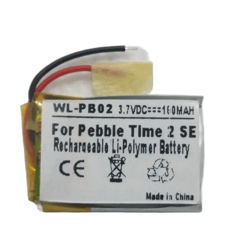 

Battery for Pebble Time 2 SE Smartwatch 160mAh Polymer Rechargeable LSSP441522AE