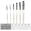 6pcs Acrylic Paint Brushes Set for Acrylic Oil Watercolor Gouache Artist Professional Painting Kits with Synthetic Nylon Tips 2