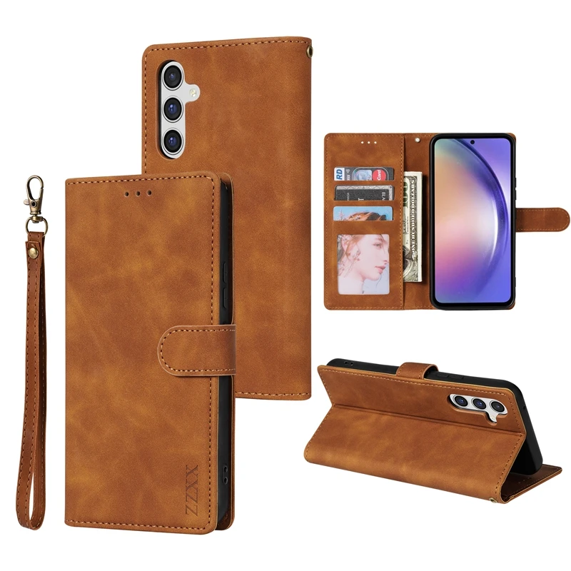 thumbnail image 1 of Wallet Card Framework Magnetic Flip Leather Case For Samsung Galaxy A03 A04s A12 A13 A14 A23 A31 A32 A33 A34 A51 A52 A53 A54 A71, 1 of 5