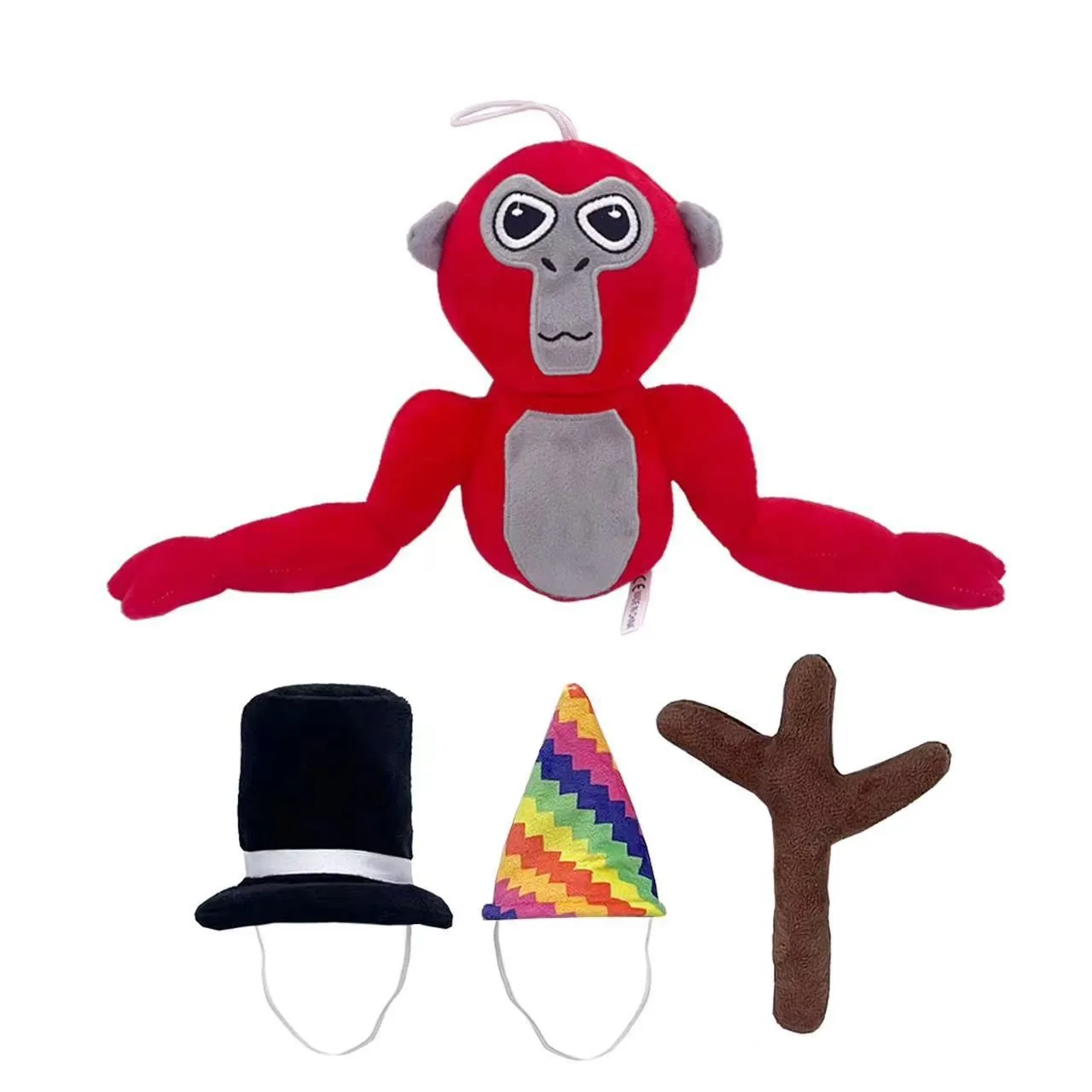 Cute 20cm Gorilla Tag Monke Plush Toy - Soft Stuffed Cartoon Anime Doll for Home Decoration and Kawaii Pillow Gift for Kids