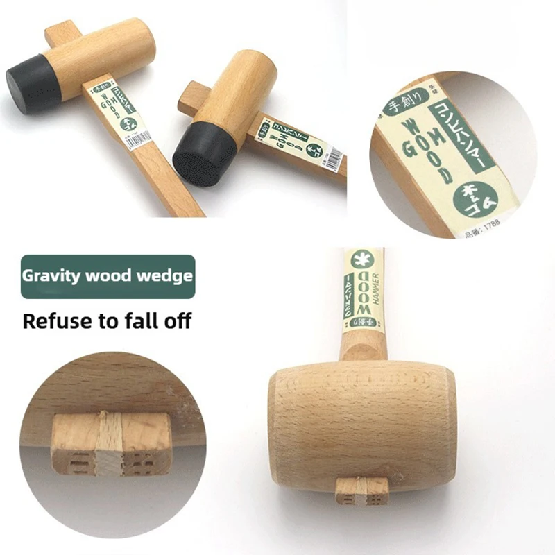 Japanese Mallet Manual Hammer Professional Carpenter Hammers Multifunctional Tool Woodwork Camping Supplies Wood Working Tools 4