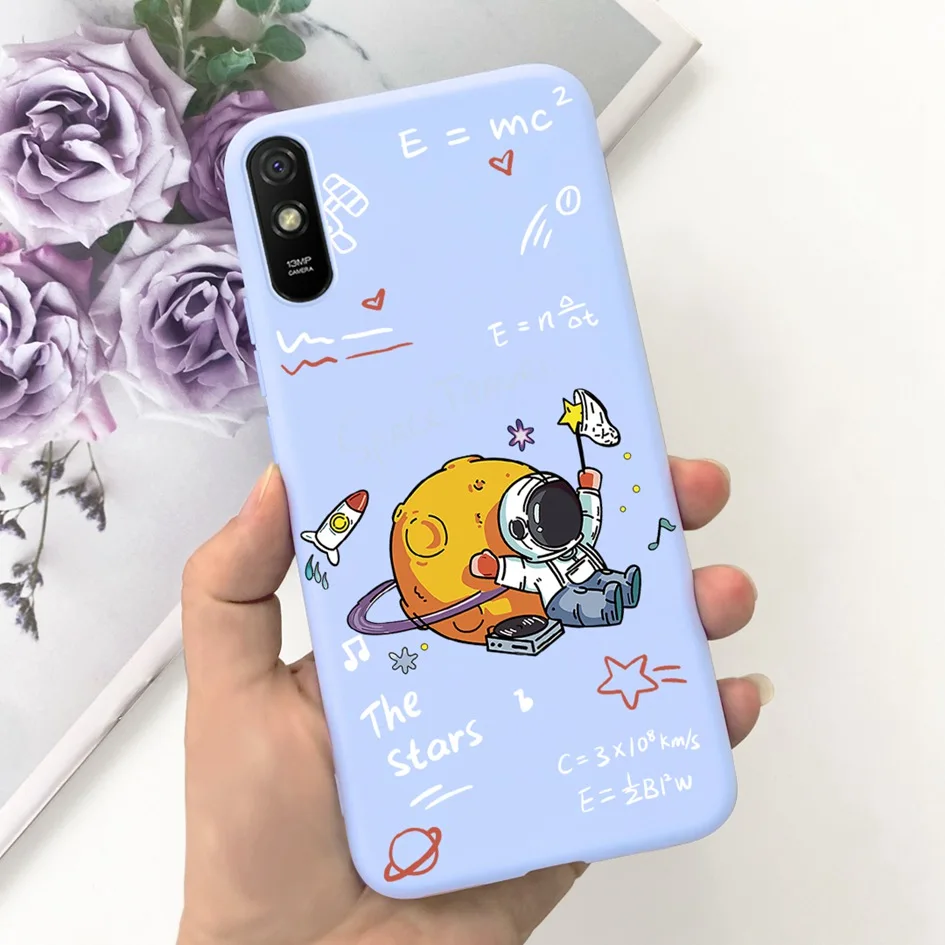Lovely Astronaut & Butterfly Soft Silicone Phone Back Cover
