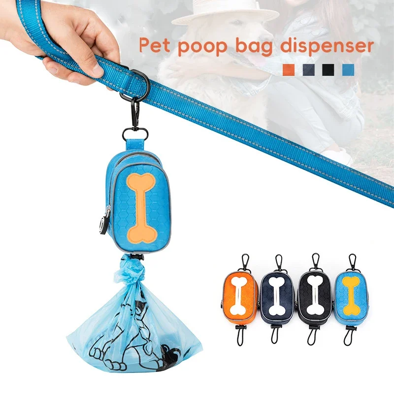 Pet Dog Portable Poop Bag Adjustable Travel Garbage Bag puppy Cats Waste Poop Bags Dispenser Pet Cleaning Tools Dog Accessories dog poop bags,pet poop bags