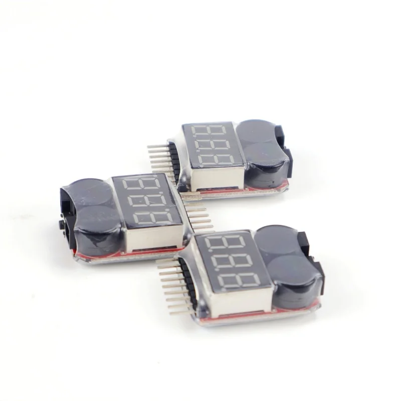 Testeur de batterie Lipo 1-8S avec alarme basse tension 3 pièces