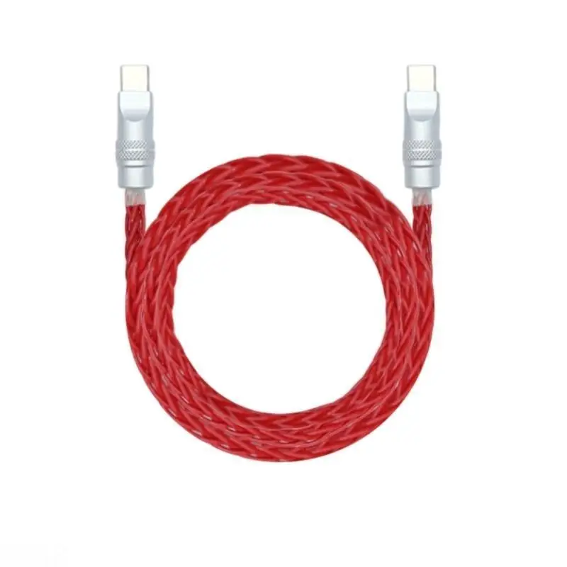 Fashionable Type C Braided Cable with Silver-Plated Copper for Fast Charging and Data Transfer