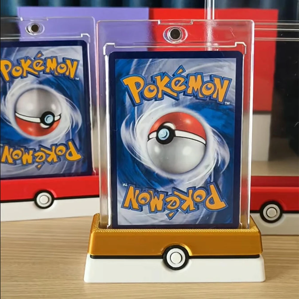 Cartoon Ball Trading Card Display Stand - Collector's Showcase and Protector Gift