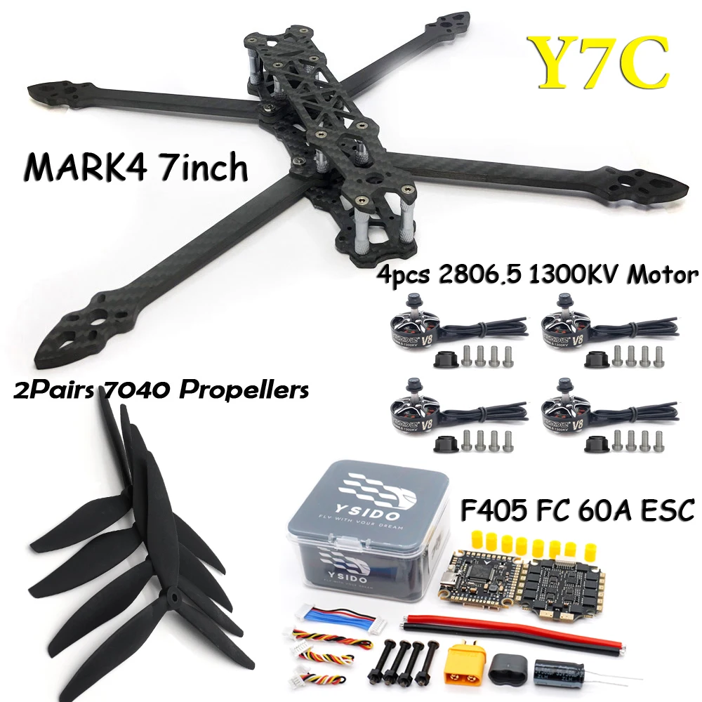 ตัวเลือกสินค้า โดรน FPV Racing 7 นิ้ว ชุดพร้อมบิน ครบเซต