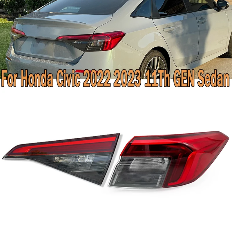 

Car Tail Lamp Assembly Rear Brake Light Turn Signal Lamp For Honda Civic 2022 2023 11Th GEN Sedan 33500-T20-A01 33550-T20-A01