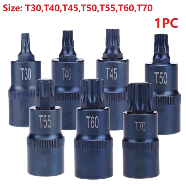 Socket Torx Bit Long T50, Socket Adapter Torx T50