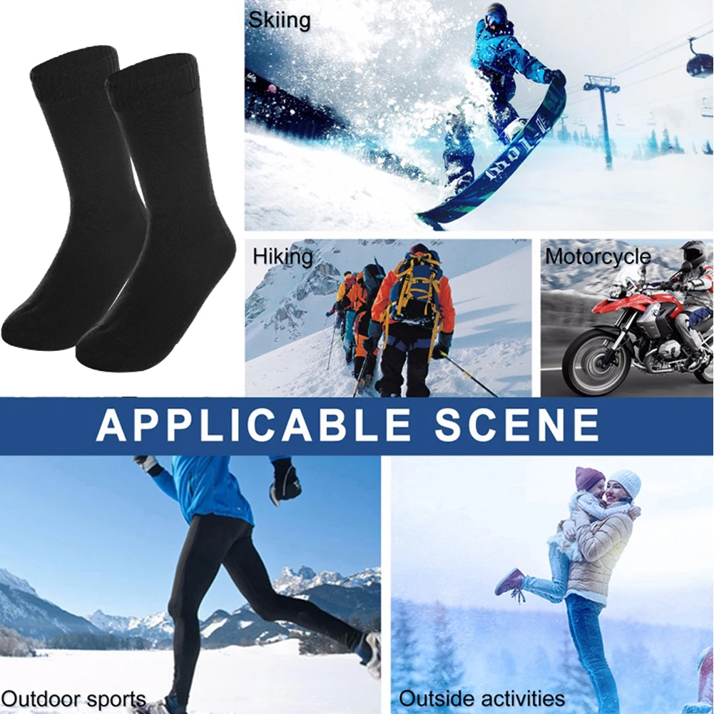 Calcetines impermeables transpirables para hombre, medias cálidas para  esquí, Camping, fútbol, pesca, nieve, ropa de invierno - AliExpress