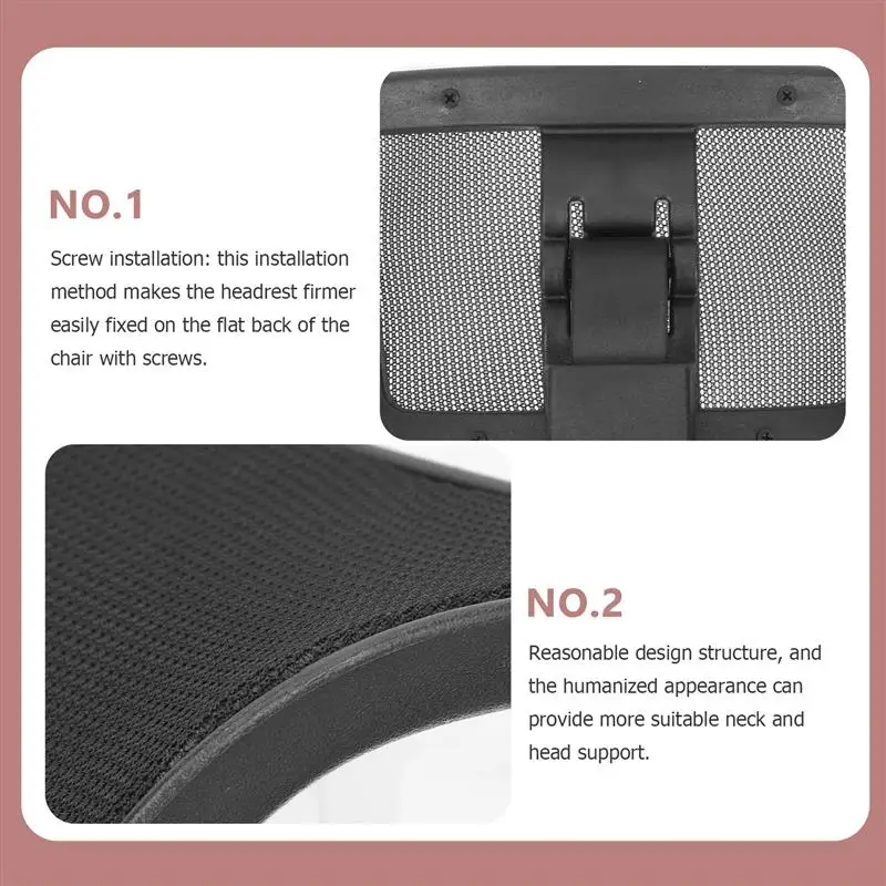 1pc Office Chair Headrest Cushion Adjustable Sponge Mesh Head Pillow Computer Chair Lift Work Chair Head Support Rest Pillow